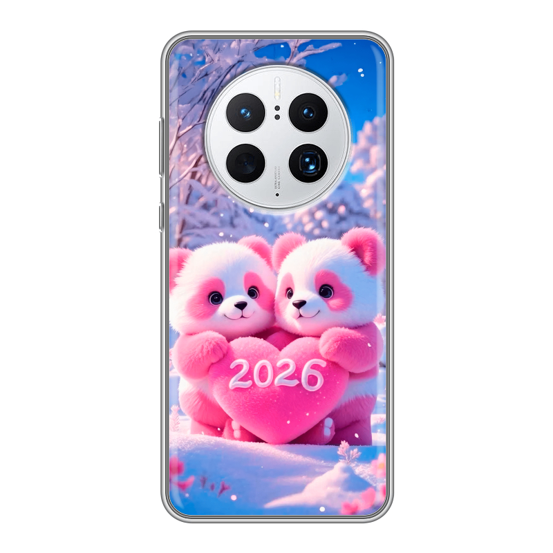 Силиконовый чехол на Huawei Mate 50 Pro с принтом Новый год Силиконовый чехол на Huawei Mate 50 Pro с принтом Новый год