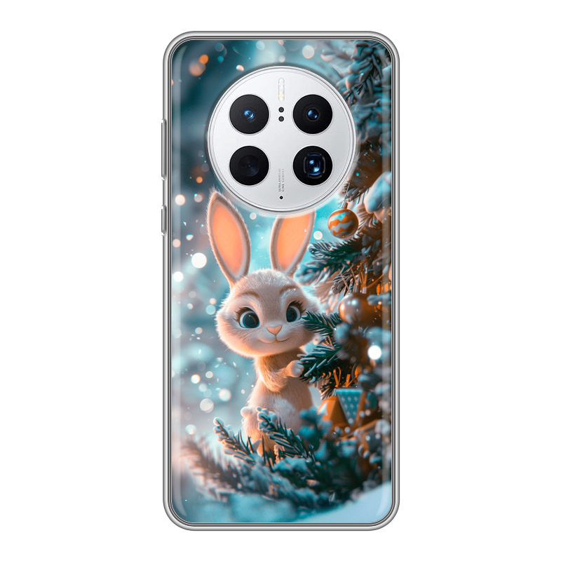 Силиконовый чехол на Huawei Mate 50 Pro с принтом Новый год Силиконовый чехол на Huawei Mate 50 Pro с принтом Новый год