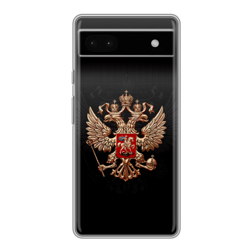 Силиконовый чехол на Google Pixel 6a с принтом Герб России