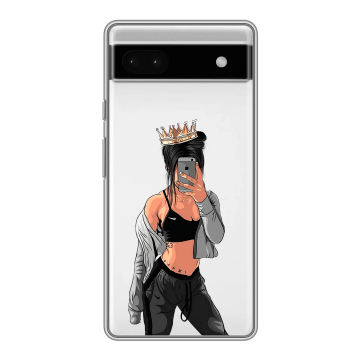 Силиконовый чехол на Google Pixel 6a с принтом Женские принты