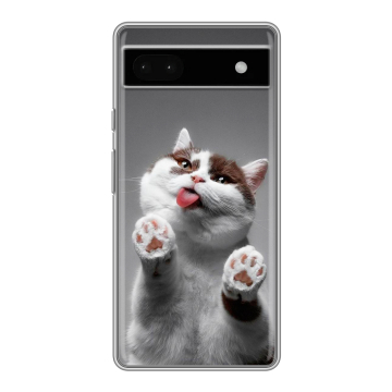 Силиконовый чехол на Google Pixel 6a с принтом Коты