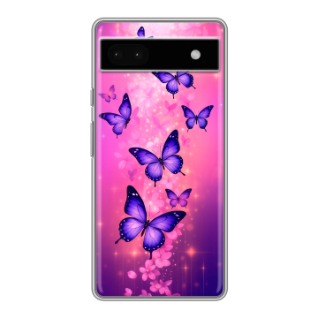 Силиконовый чехол на Google Pixel 6a с принтом Бабочки