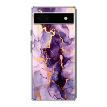 Силиконовый чехол на Google Pixel 6a с принтом Мрамор