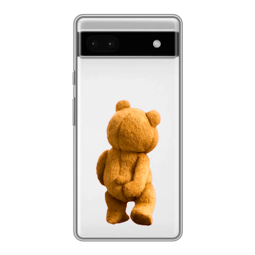 Силиконовый чехол на Google Pixel 6a с принтом Медведь