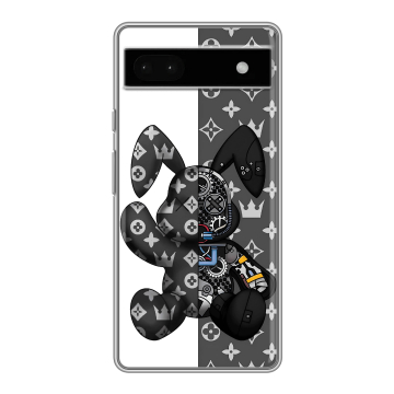Силиконовый чехол на Google Pixel 6a с принтом Луи робот