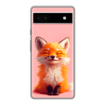 Силиконовый чехол на Google Pixel 6a с принтом милая лиса