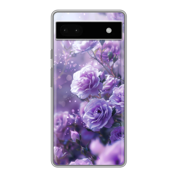 Силиконовый чехол на Google Pixel 6a с принтом Розы цветы Силиконовый чехол на Google Pixel 6a с принтом Розы цветы