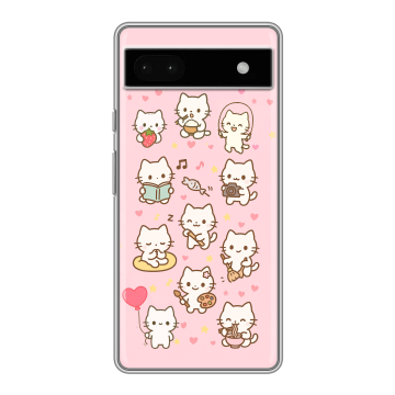 Силиконовый чехол на Google Pixel 6a с принтом Hello Kitty Хелоу Кити