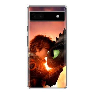 Силиконовый чехол на Google Pixel 6a с принтом Как приручить дракона