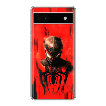 Силиконовый чехол на Google Pixel 6a с принтом человек паук spiderman