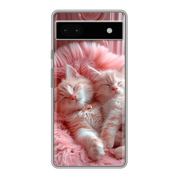 Силиконовый чехол на Google Pixel 6a с принтом котята котики Силиконовый чехол на Google Pixel 6a с принтом котята котики