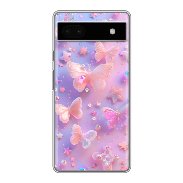 Силиконовый чехол на Google Pixel 6a с принтом Бабочки Силиконовый чехол на Google Pixel 6a с принтом Бабочки