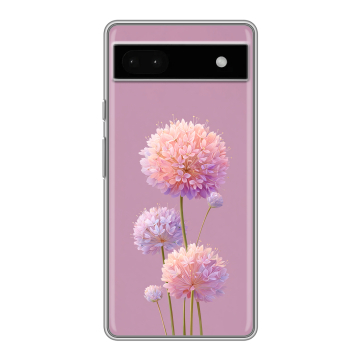 Силиконовый чехол на Google Pixel 6a с принтом Цветы