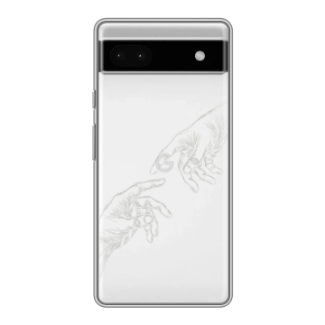 Силиконовый чехол на Google Pixel 6a с принтом Сотворение мира