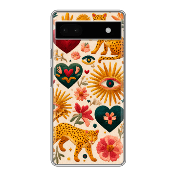 Силиконовый чехол на Google Pixel 6a с принтом Модный принт