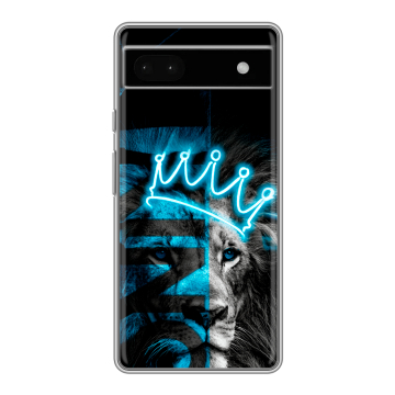 Силиконовый чехол на Google Pixel 6a с принтом Король лев