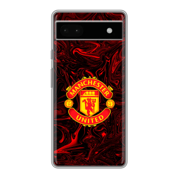 Силиконовый чехол на Google Pixel 6a с принтом Manchester United
