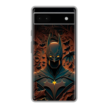 Силиконовый чехол на Google Pixel 6a с принтом Batman Бэтмен