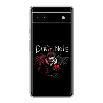 Силиконовый чехол на Google Pixel 6a с принтом Death note Тетрадь смерти