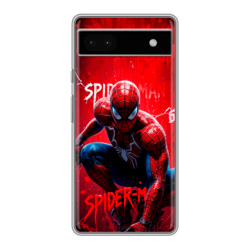 Силиконовый чехол на Google Pixel 6a с принтом Spiderman Человек паук Силиконовый чехол на Google Pixel 6a с принтом Spiderman Человек паук