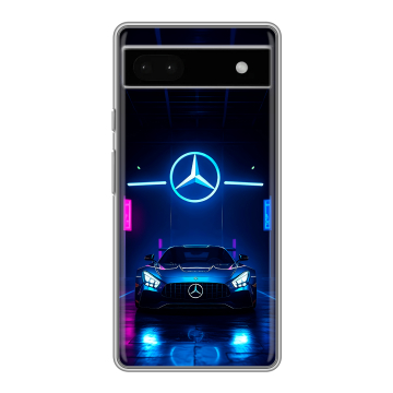 Силиконовый чехол на Google Pixel 6a с принтом Mercedes Мерседес