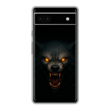 Силиконовый чехол на Google Pixel 6a с принтом Волк