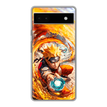 Силиконовый чехол на Google Pixel 6a с принтом Аниме Наруто Naruto
