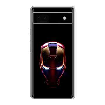 Силиконовый чехол на Google Pixel 6a с принтом IronMan Железный человек