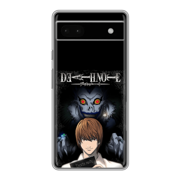 Силиконовый чехол на Google Pixel 6a с принтом Death note Тетрадь смерти