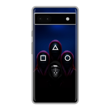 Силиконовый чехол на Google Pixel 6a с принтом Игра Кальмара