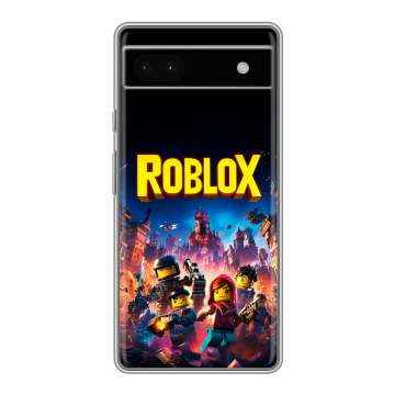 Силиконовый чехол на Google Pixel 6a с принтом Roblox Роблокс