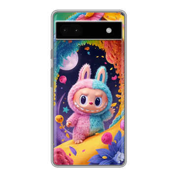 Силиконовый чехол на Google Pixel 6a с принтом Labubu Лабубу