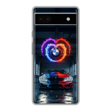 Силиконовый чехол на Google Pixel 6a с принтом BMW БМВ
