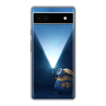 Силиконовый чехол на Google Pixel 6a с принтом Миньоны