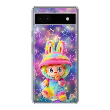 Силиконовый чехол на Google Pixel 6a с принтом Labubu Лабубу Силиконовый чехол на Google Pixel 6a с принтом Labubu Лабубу