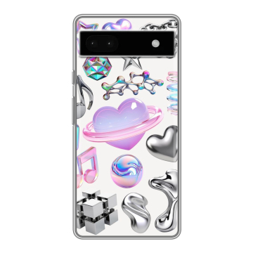 Силиконовый чехол на Google Pixel 6a с принтом Y2K