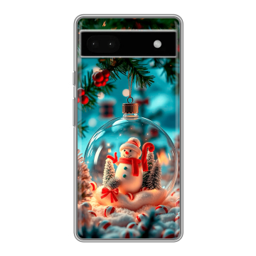 Силиконовый чехол на Google Pixel 6a с принтом Новый год