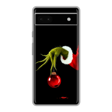 Силиконовый чехол на Google Pixel 6a с принтом Новый год Гринч