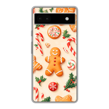Силиконовый чехол на Google Pixel 6a с принтом Новый год