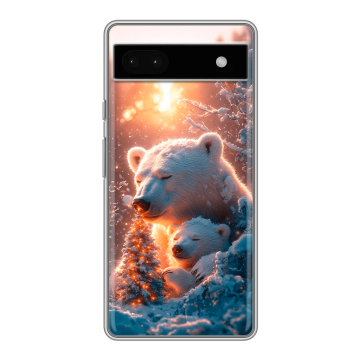 Силиконовый чехол на Google Pixel 6a с принтом Новый год Силиконовый чехол на Google Pixel 6a с принтом Новый год