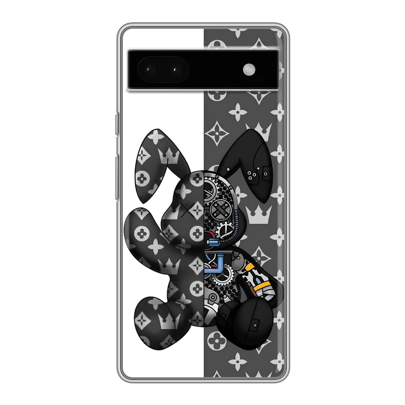 Силиконовый чехол на Google Pixel 6a с принтом Луи робот Силиконовый чехол на Google Pixel 6a с принтом Луи робот
