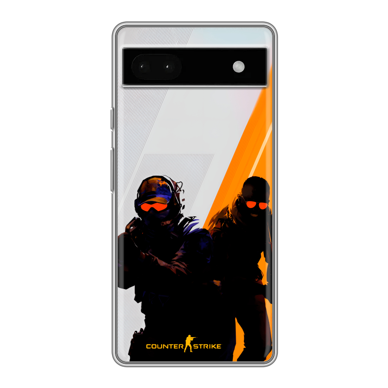 Силиконовый чехол на Google Pixel 6a с принтом Контер страйк Counter strike Силиконовый чехол на Google Pixel 6a с принтом Контер страйк Counter strike