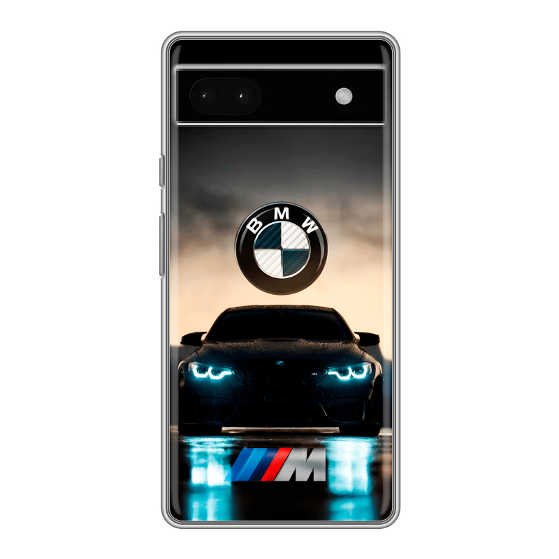 Силиконовый чехол на Google Pixel 6a с принтом БМВ BMW Силиконовый чехол на Google Pixel 6a с принтом БМВ BMW