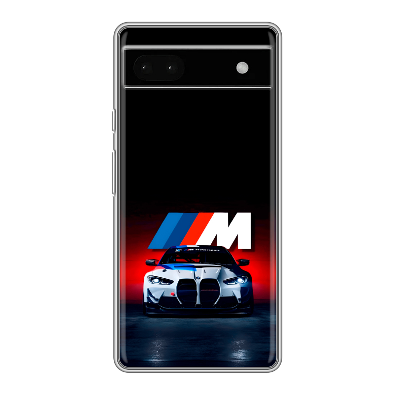 Силиконовый чехол на Google Pixel 6a с принтом БМВ BMW Силиконовый чехол на Google Pixel 6a с принтом БМВ BMW