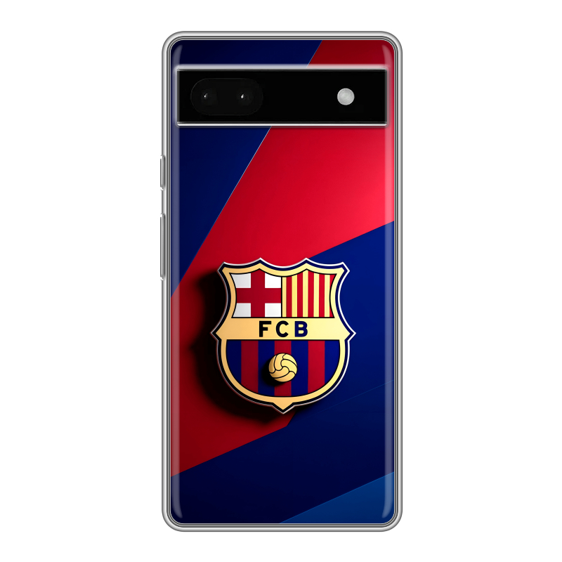 Силиконовый противоударный чехол на Google Pixel 6a с принтом Барселона Barcelona Силиконовый противоударный чехол на Google Pixel 6a с принтом Барселона Barcelona