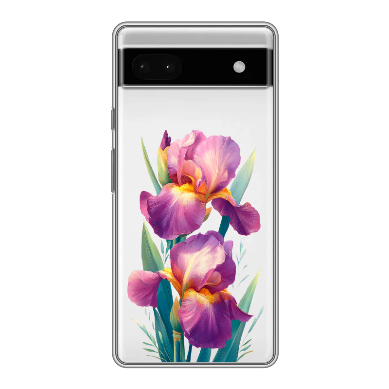 Силиконовый чехол на Google Pixel 6a с принтом Цветы орхидеи Силиконовый чехол на Google Pixel 6a с принтом Цветы орхидеи