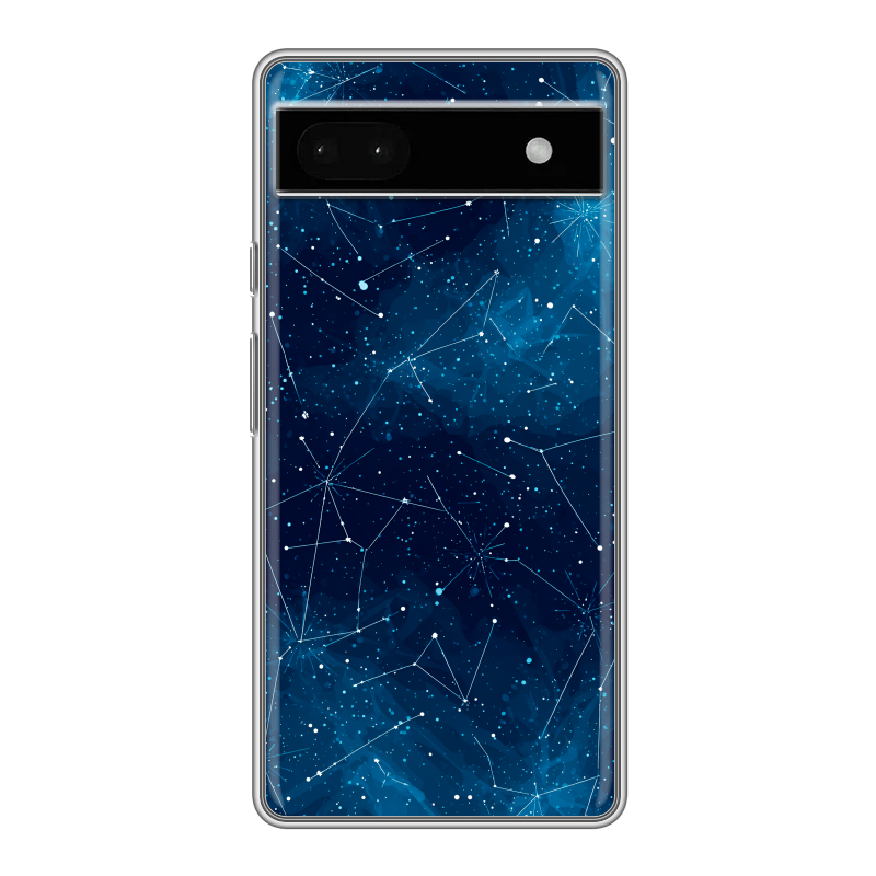 Силиконовый противоударный чехол на Google Pixel 6a с принтом Космос звезды Силиконовый противоударный чехол на Google Pixel 6a с принтом Космос звезды