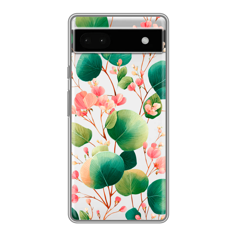 Силиконовый противоударный чехол на Google Pixel 6a с принтом женский Силиконовый противоударный чехол на Google Pixel 6a с принтом женский