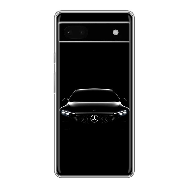 Силиконовый противоударный чехол на Google Pixel 6a с принтом Mercedes Мерседес Силиконовый противоударный чехол на Google Pixel 6a с принтом Mercedes Мерседес
