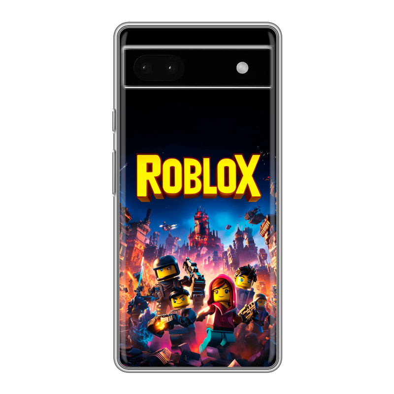 Силиконовый чехол на Google Pixel 6a с принтом Roblox Роблокс Силиконовый чехол на Google Pixel 6a с принтом Roblox Роблокс
